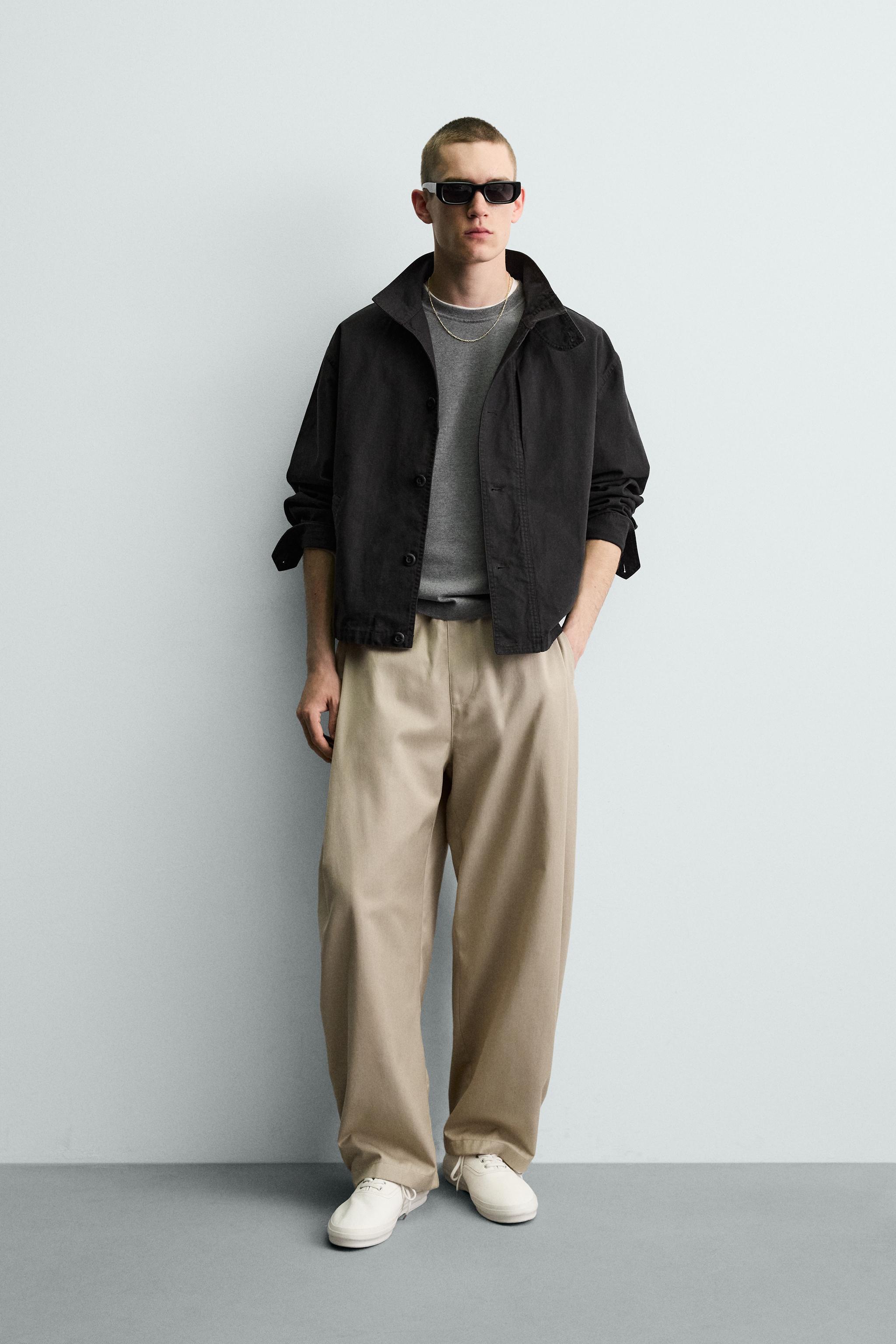PLEATED BALLOON FIT PANTS